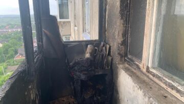 В житловому будинку в Рівному горів балкон